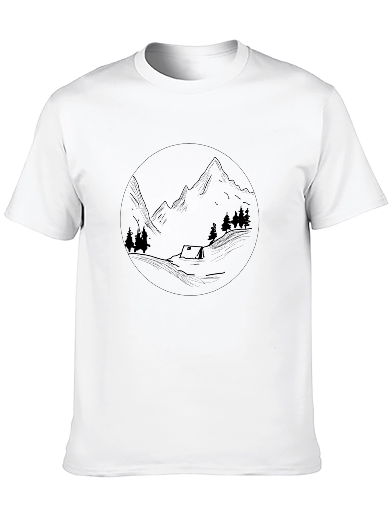Mountain Scene Graphic Tee