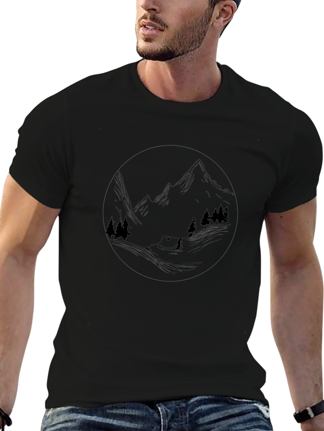 Mountain Scene Graphic Tee