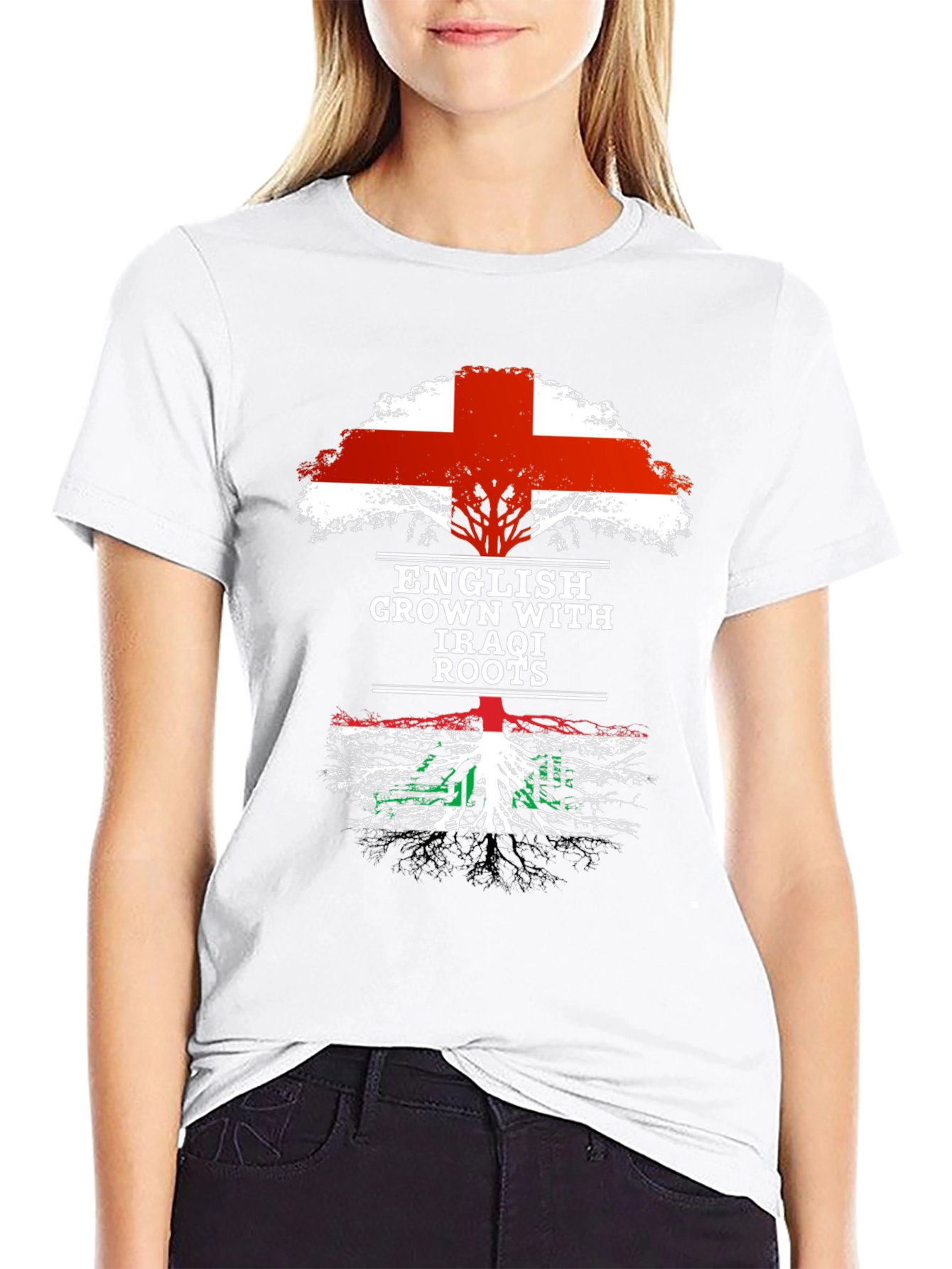 English Grown with Iraqi Roots T-Shirt