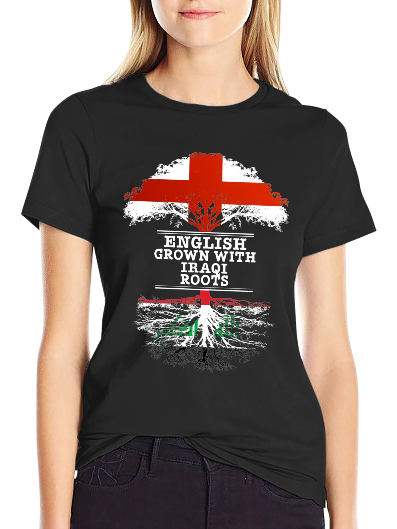 English Grown with Iraqi Roots T-Shirt