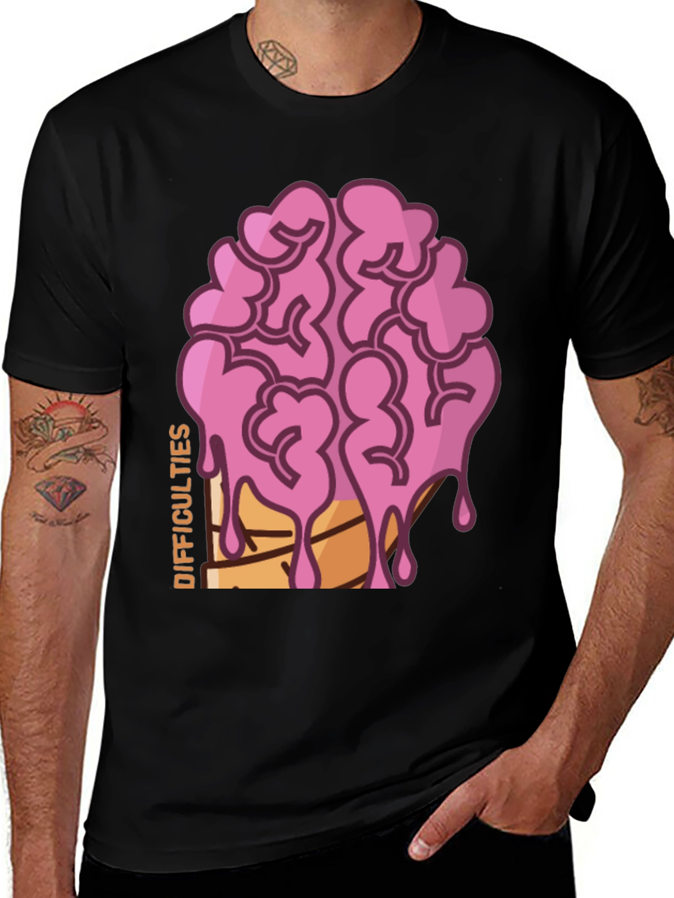 Difficulties Brain Drip T-Shirt