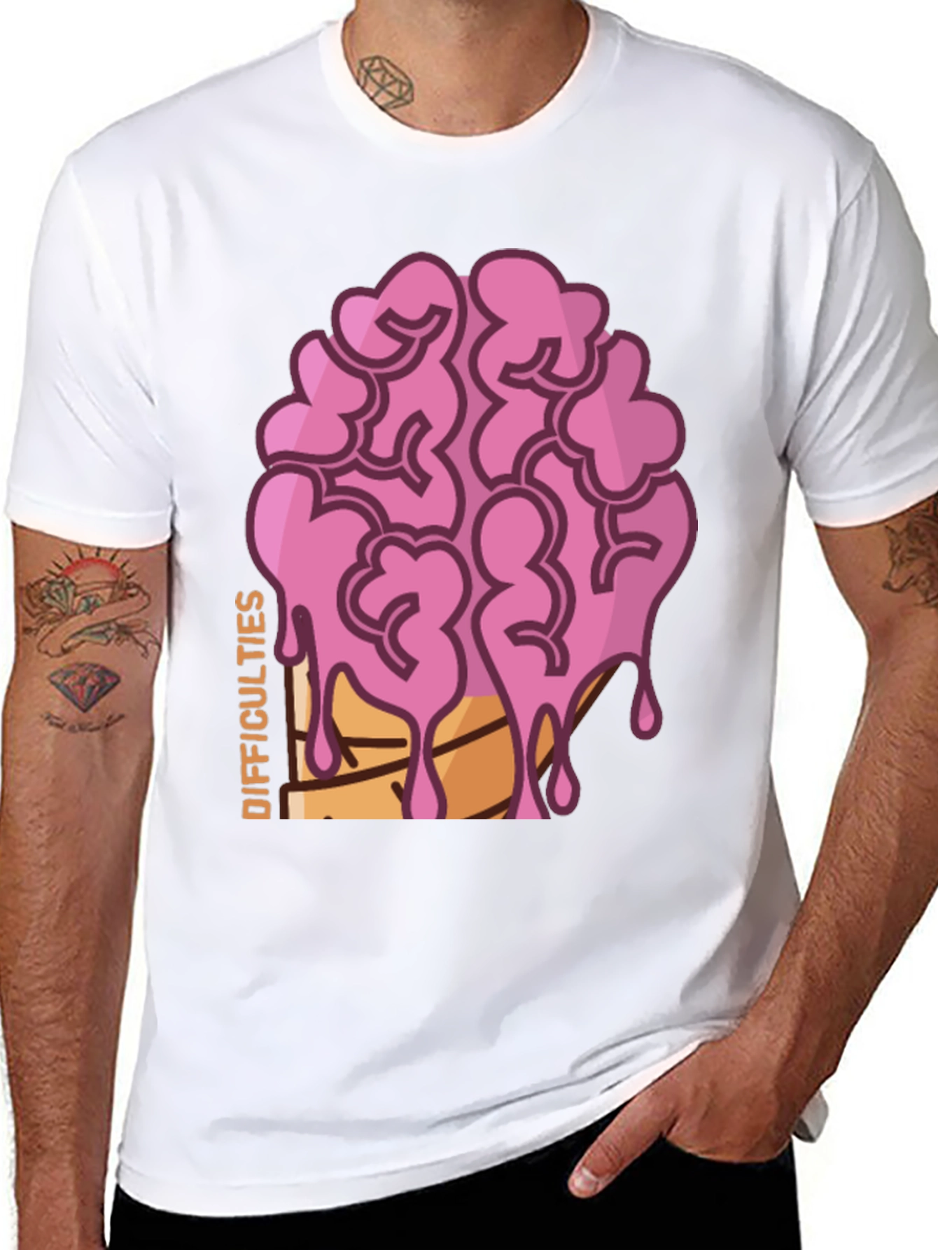 Difficulties Brain Drip T-Shirt