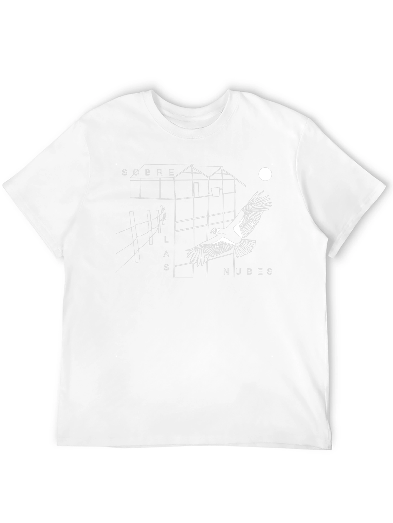 Sobre Las Nubes Black Graphic Tee
