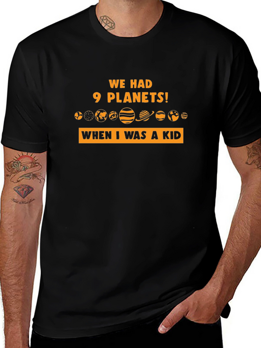 9 Planets T-Shirt - Retro Space Tee