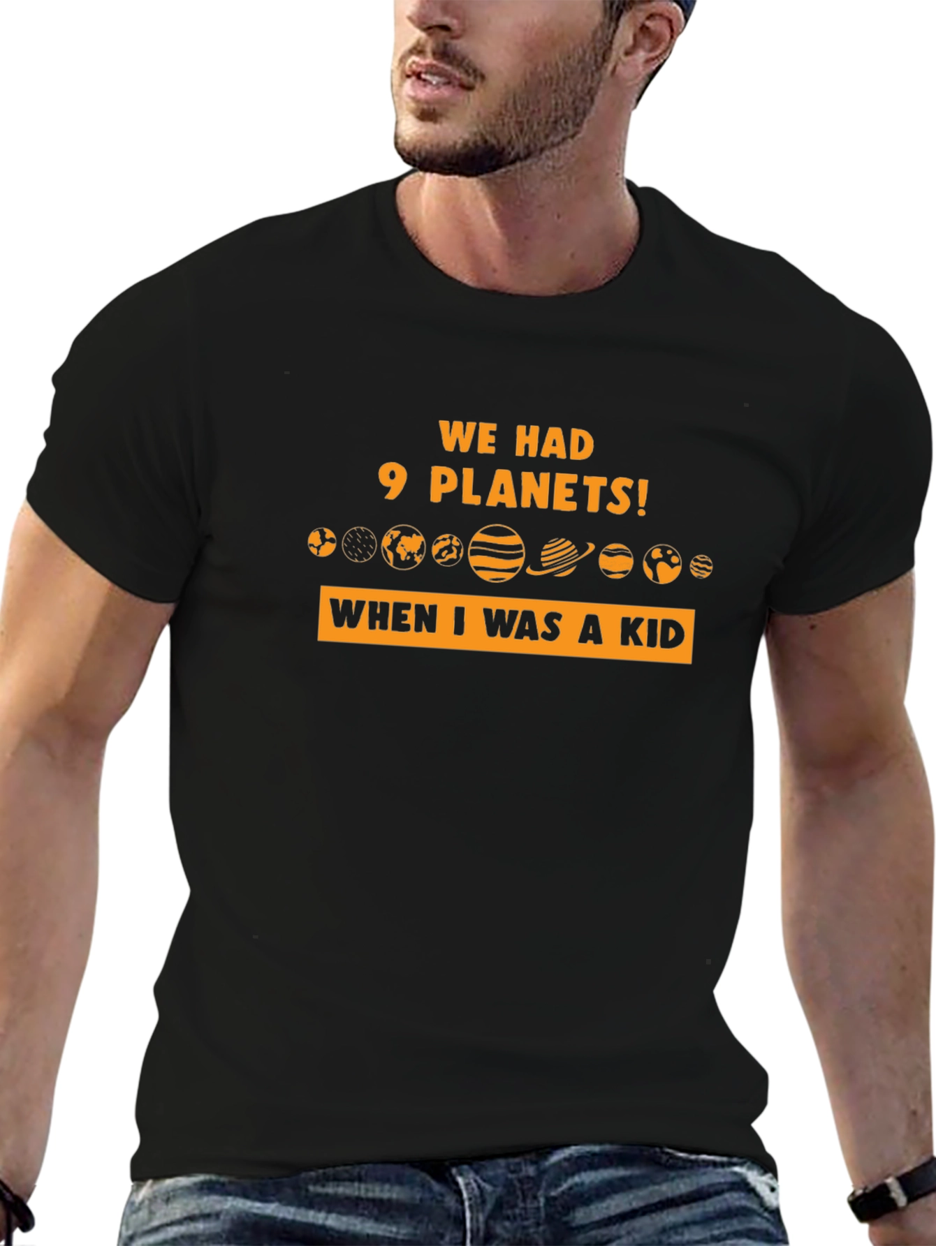 9 Planets T-Shirt - Retro Space Tee