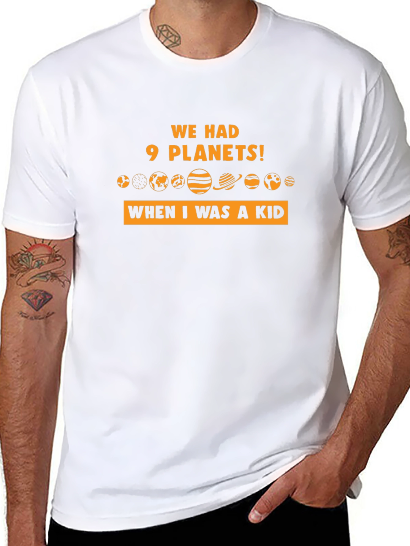 9 Planets T-Shirt - Retro Space Tee