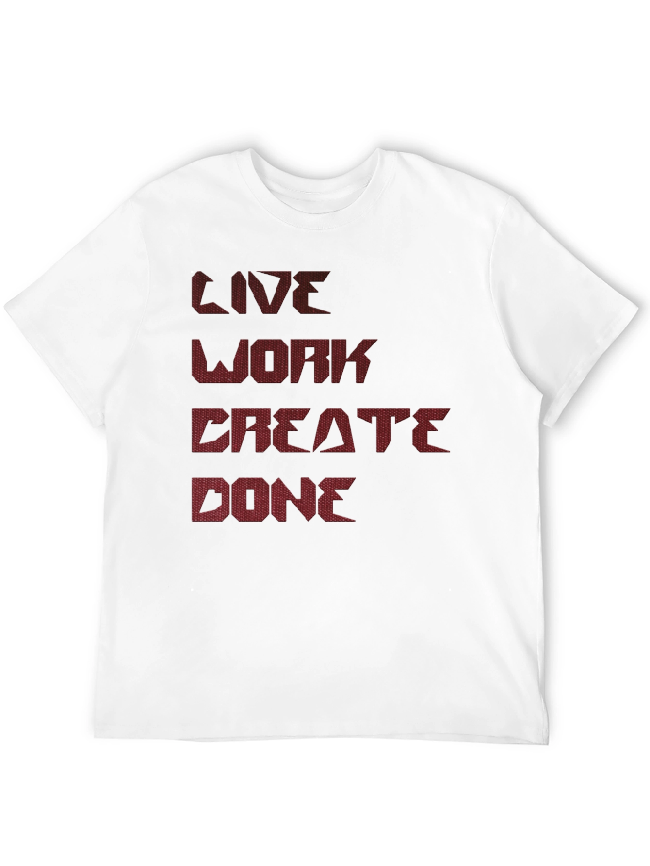 Live Work Create Done Graphic Tee - Black