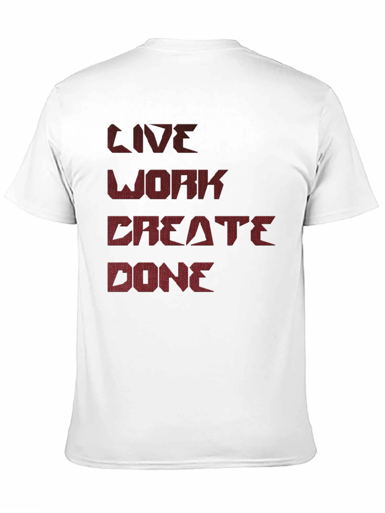 Live Work Create Done Graphic Tee - Black