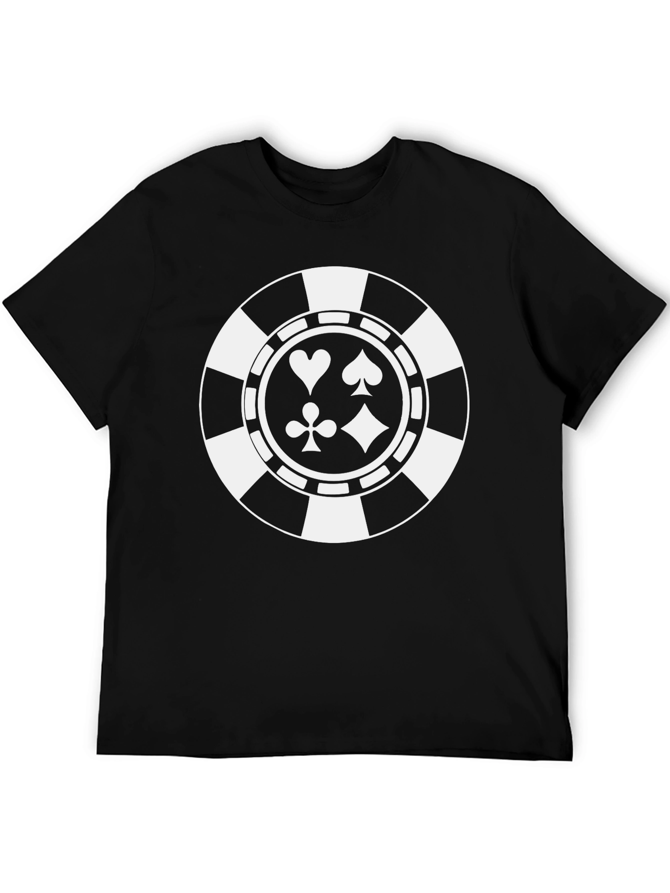Poker Chip Suits Graphic T-Shirt - Casino Style