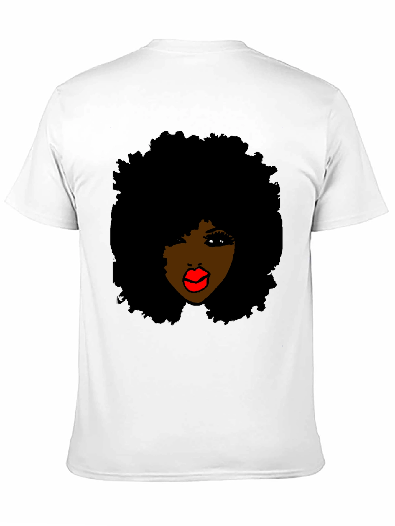 Afro Queen Graphic T-Shirt - Black Cotton Tee