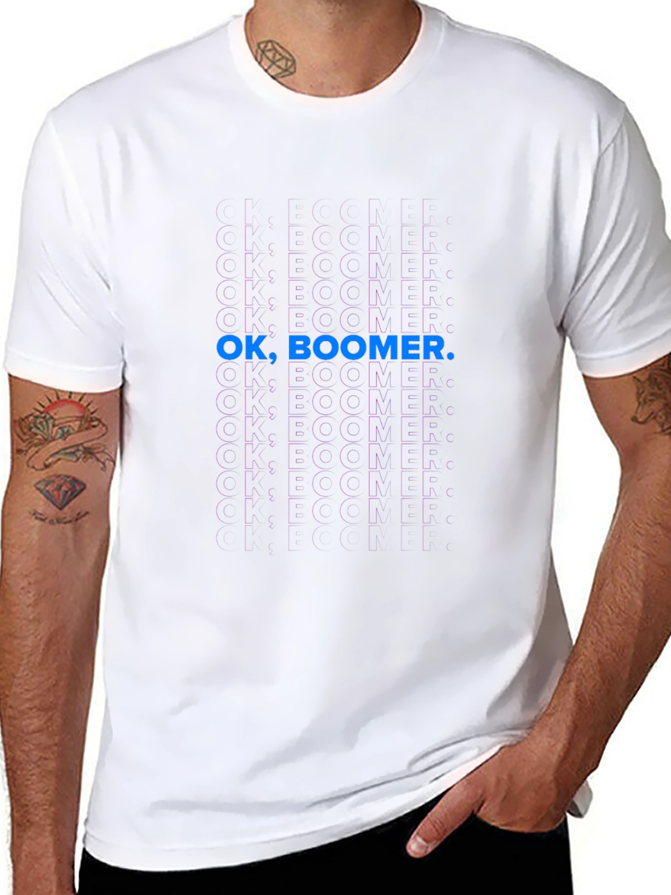 OK Boomer Black Graphic Tee