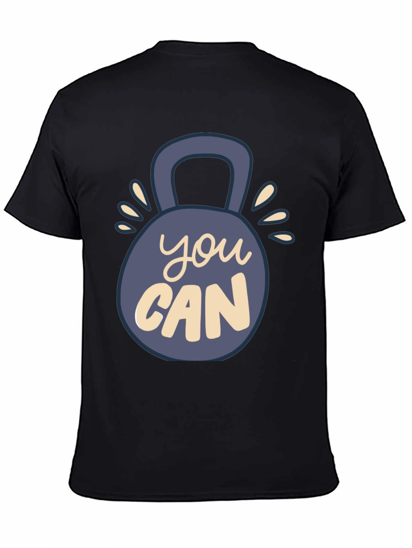 Motivational You Can Kettlebell Graphic T-Shirt