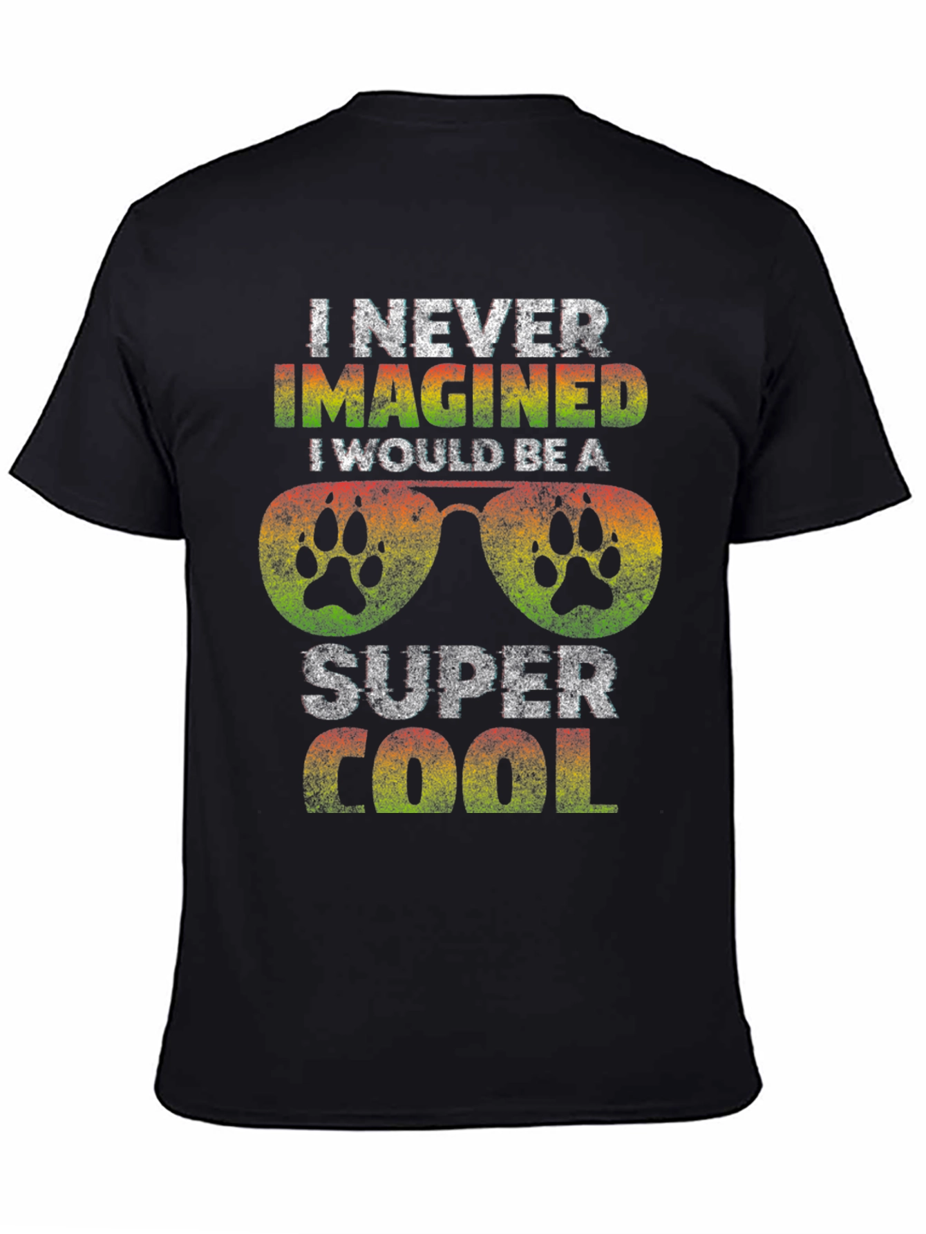 Super Cool Dog Paw Sunglasses Graphic Tee