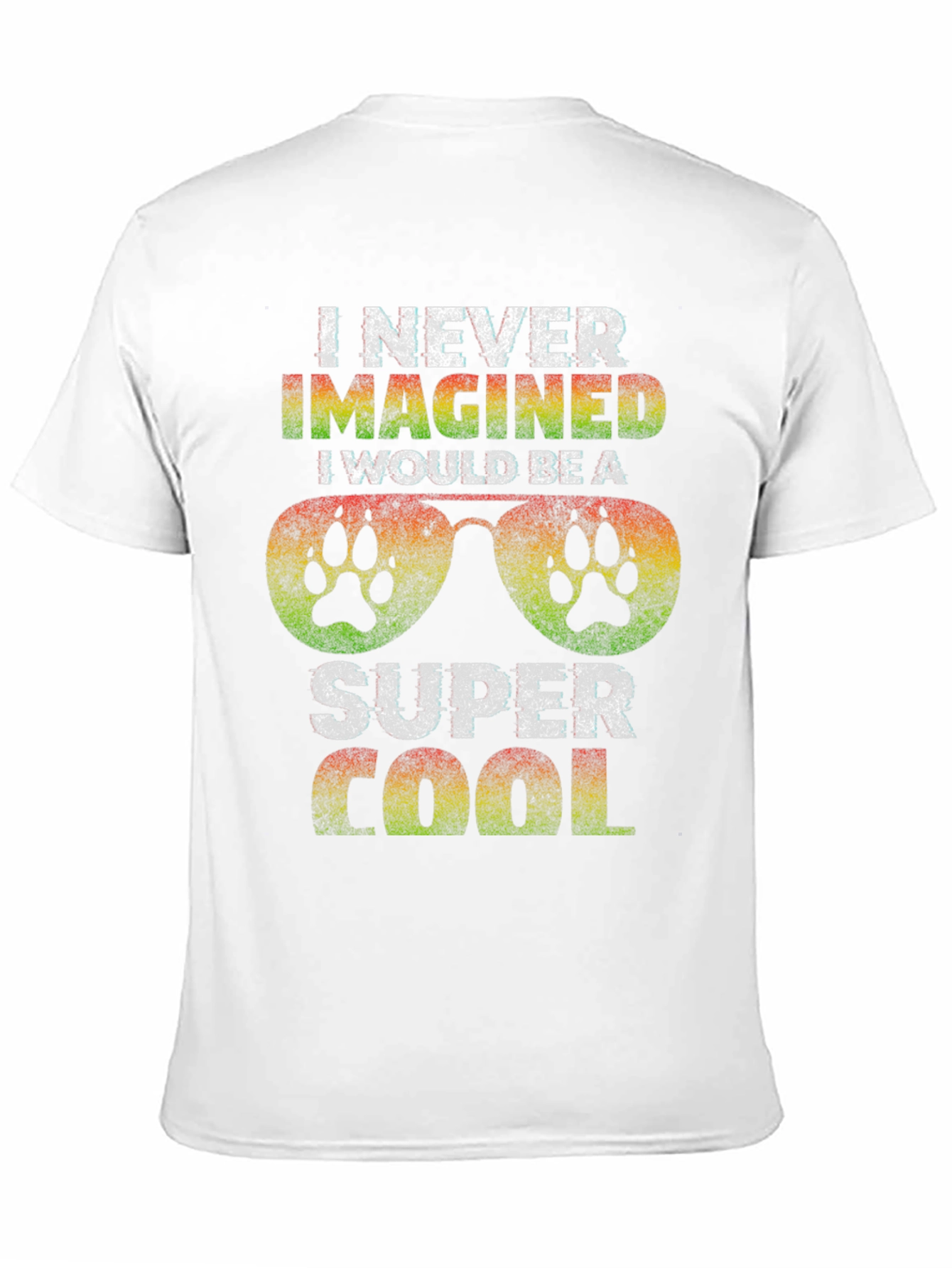 Super Cool Dog Paw Sunglasses Graphic Tee