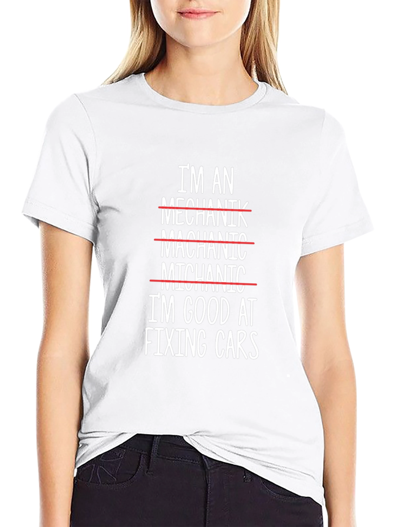 Funny Mechanic T-Shirt: Im Good at Fixing Cars