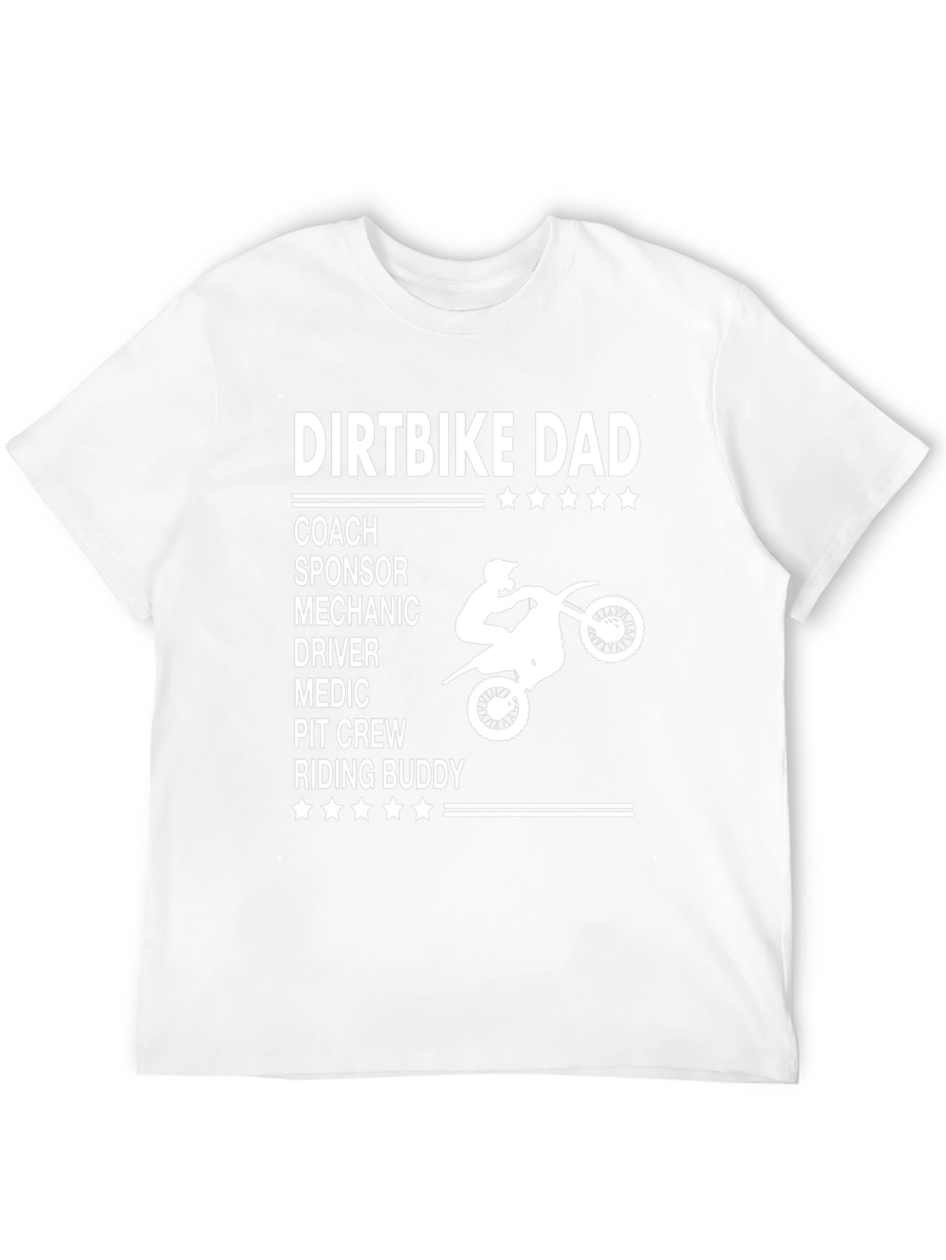 Dirtbike Dad Graphic Tee - Motocross Father T-Shirt