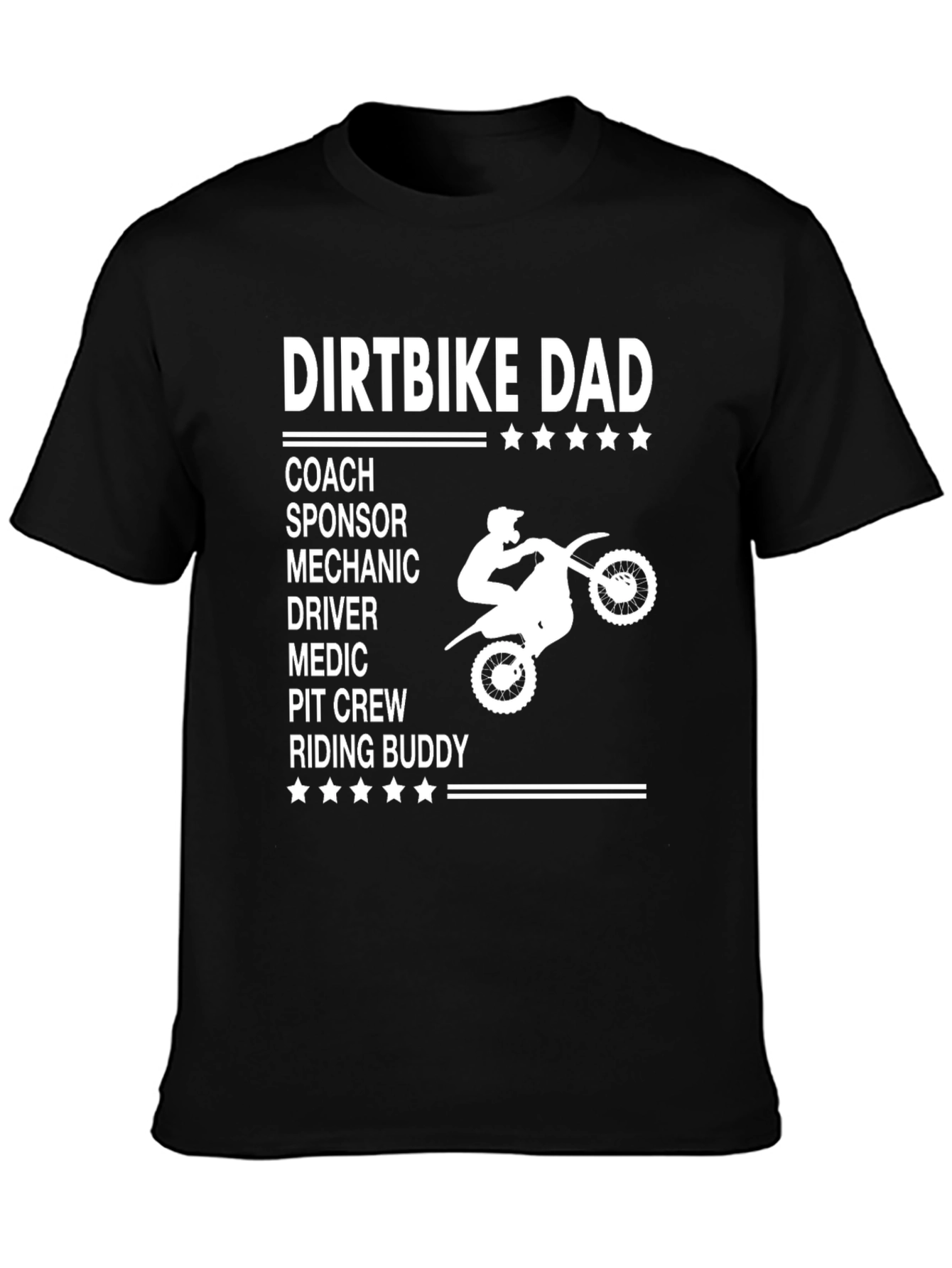 Dirtbike Dad Graphic Tee - Motocross Father T-Shirt