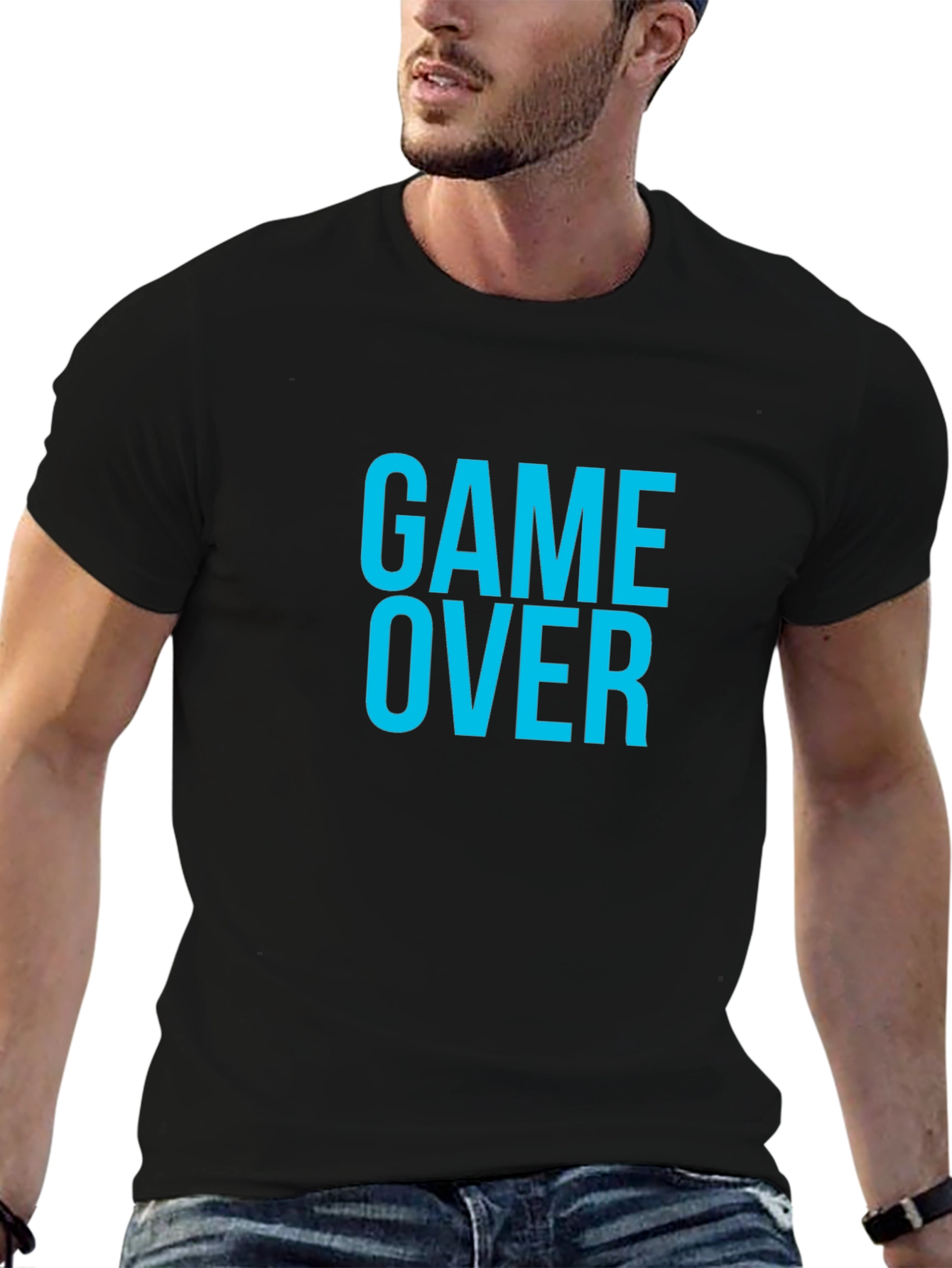 Game Over T-Shirt - Black Graphic Tee