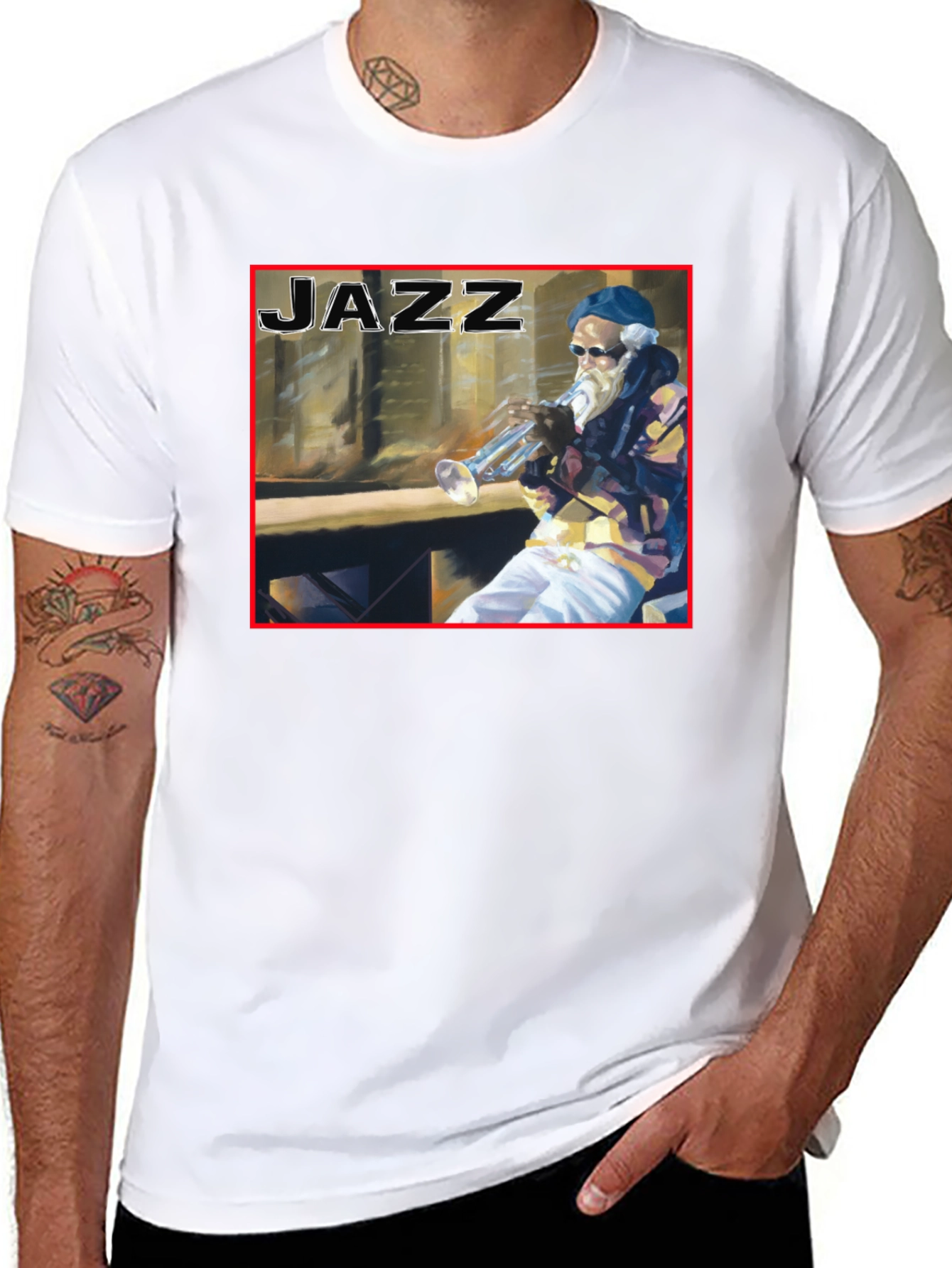 Jazz Musician Graphic T-Shirt