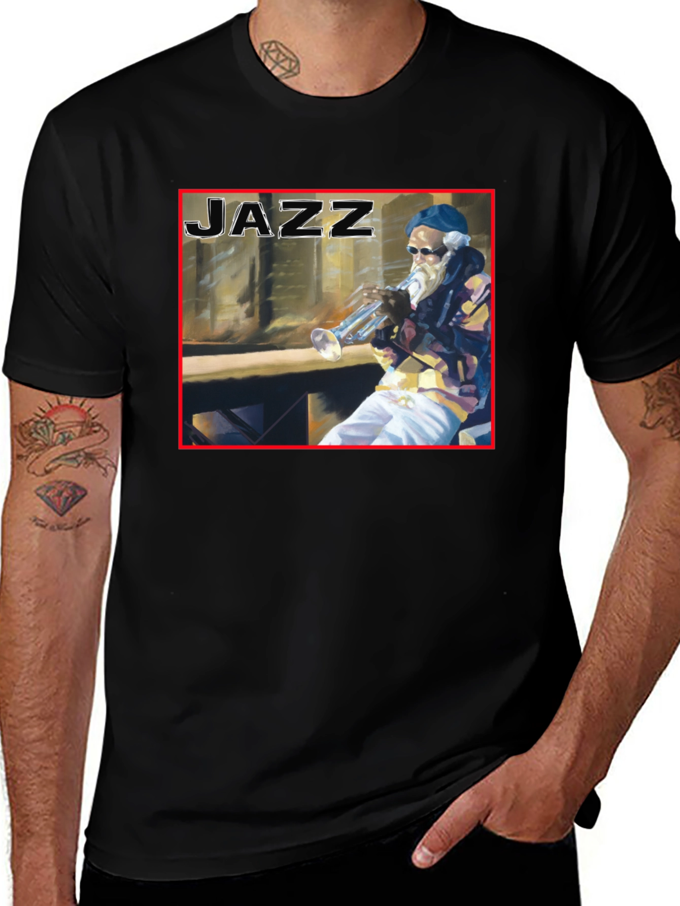 Jazz Musician Graphic T-Shirt