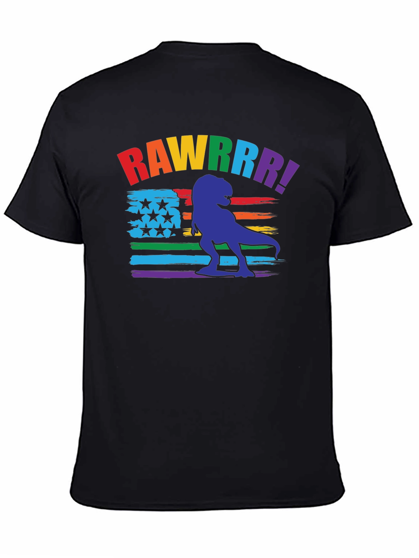 Rainbow Dinosaur Pride T-Shirt - RAWWWRR!