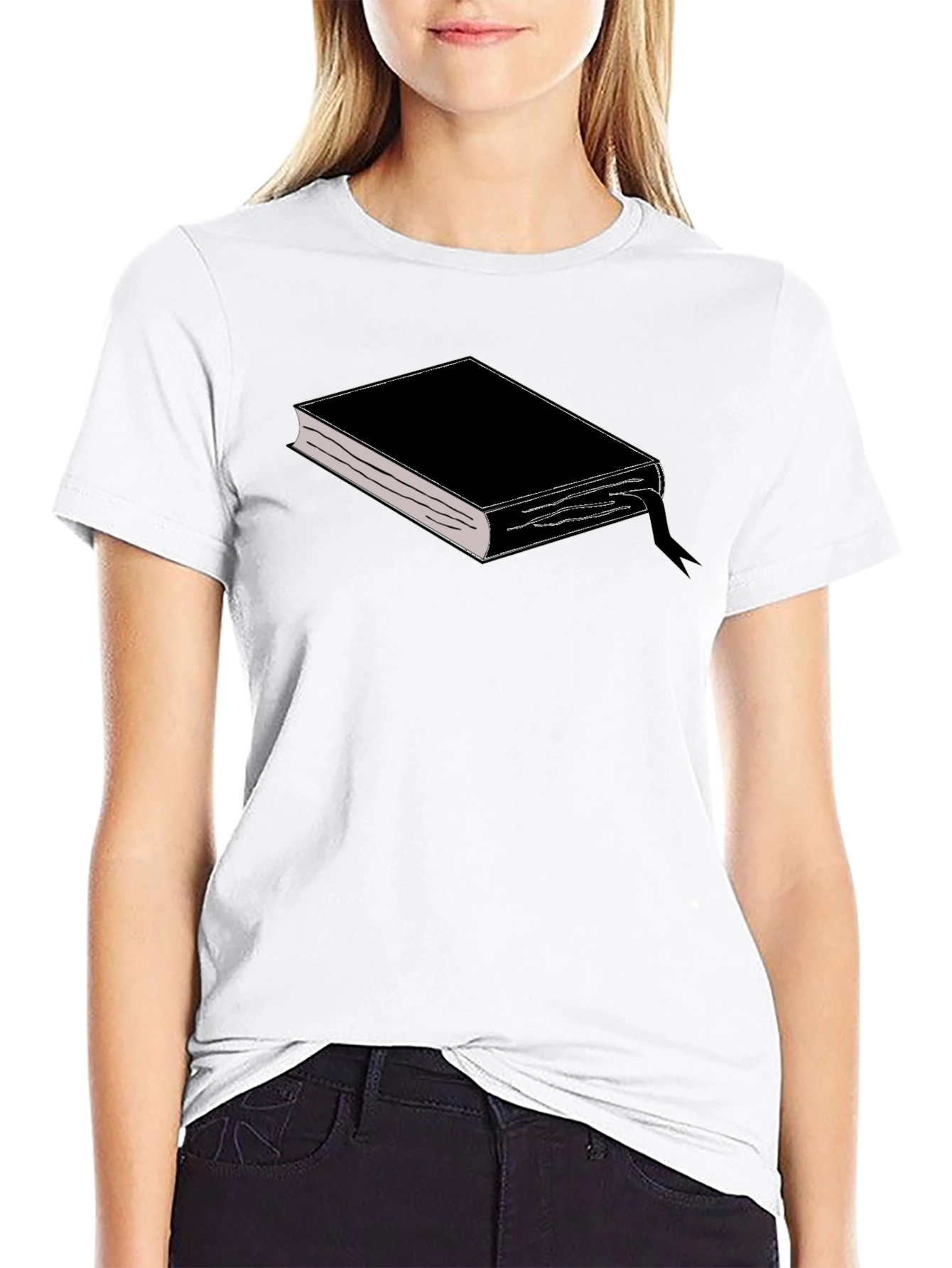 Book Graphic Tee - Minimalist Style