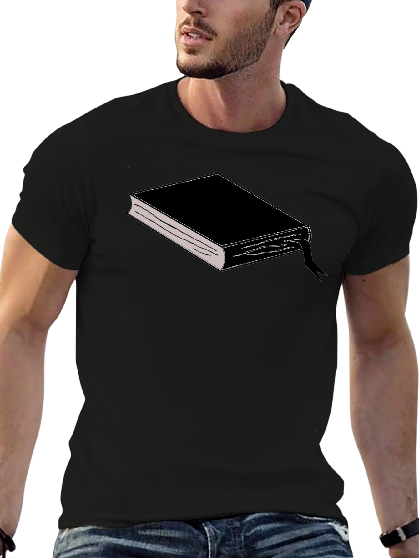 Book Graphic Tee - Minimalist Style