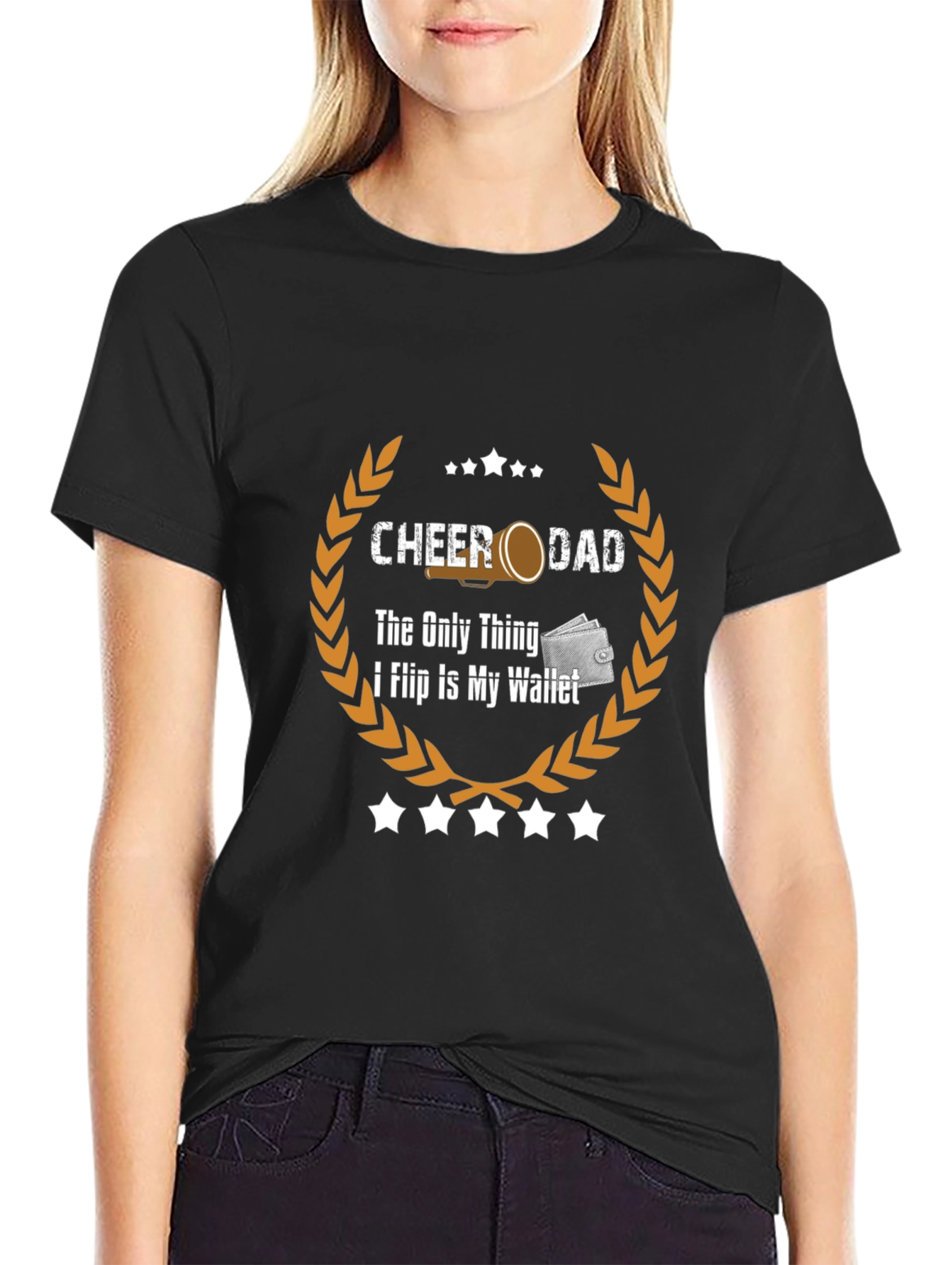 Cheer Dad Wallet Flip T-Shirt