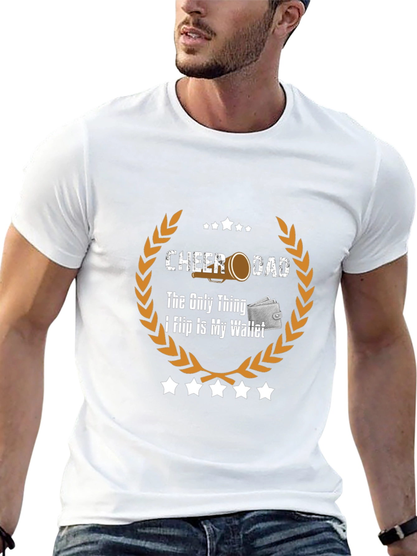Cheer Dad Wallet Flip T-Shirt