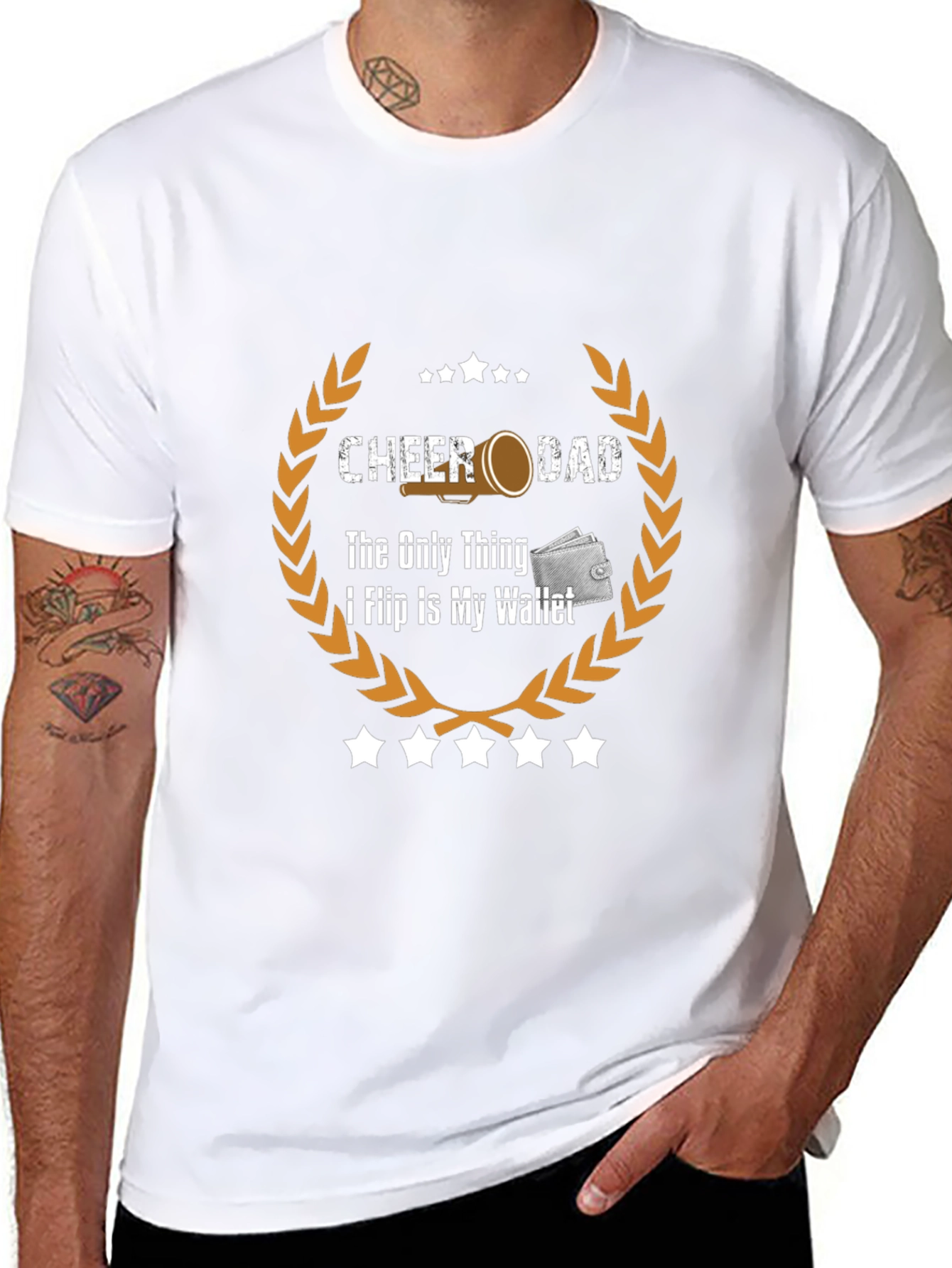 Cheer Dad Wallet Flip T-Shirt