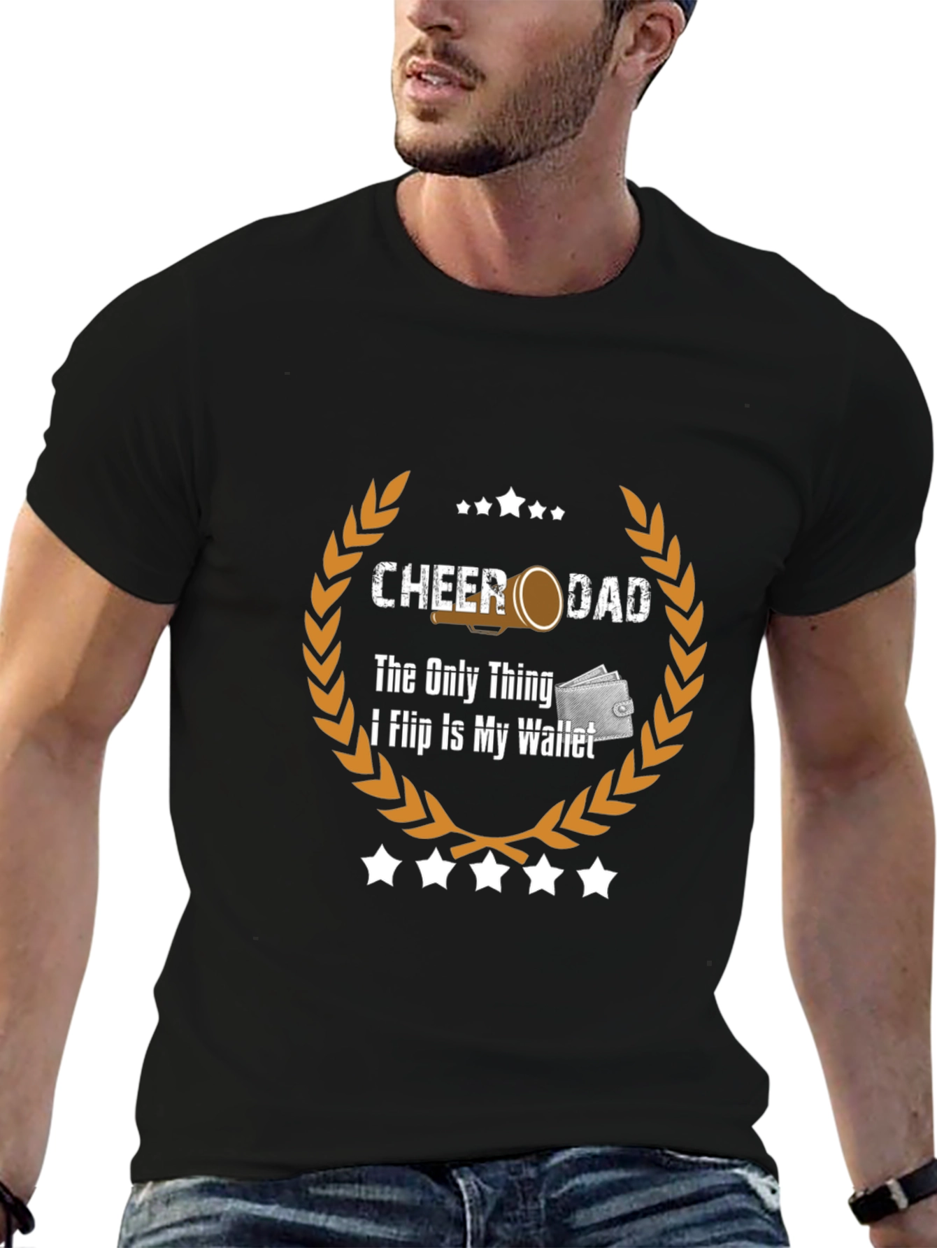 Cheer Dad Wallet Flip T-Shirt