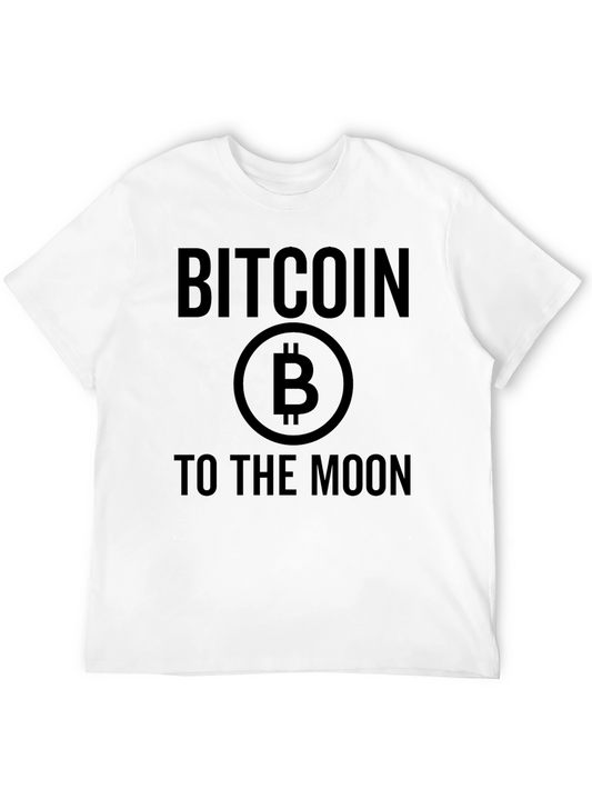 Bitcoin to the Moon Black T-Shirt