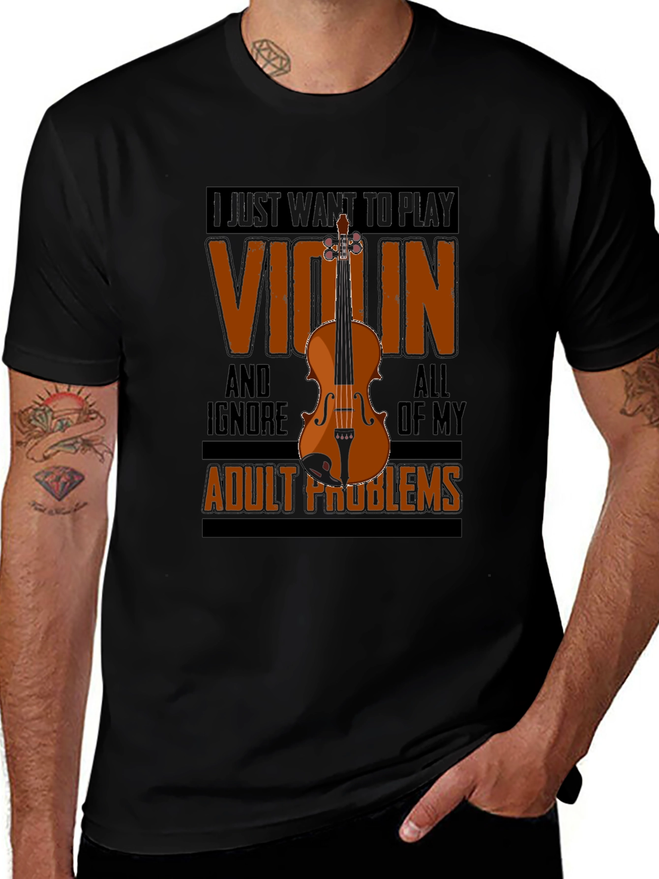 Violin Players T-Shirt - Ignore Adult Problems