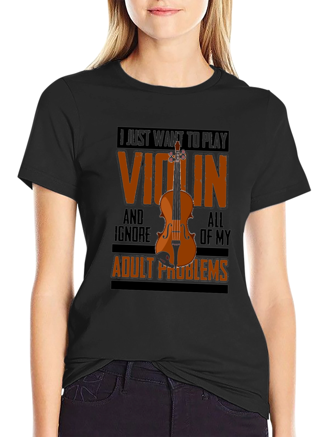 Violin Players T-Shirt - Ignore Adult Problems