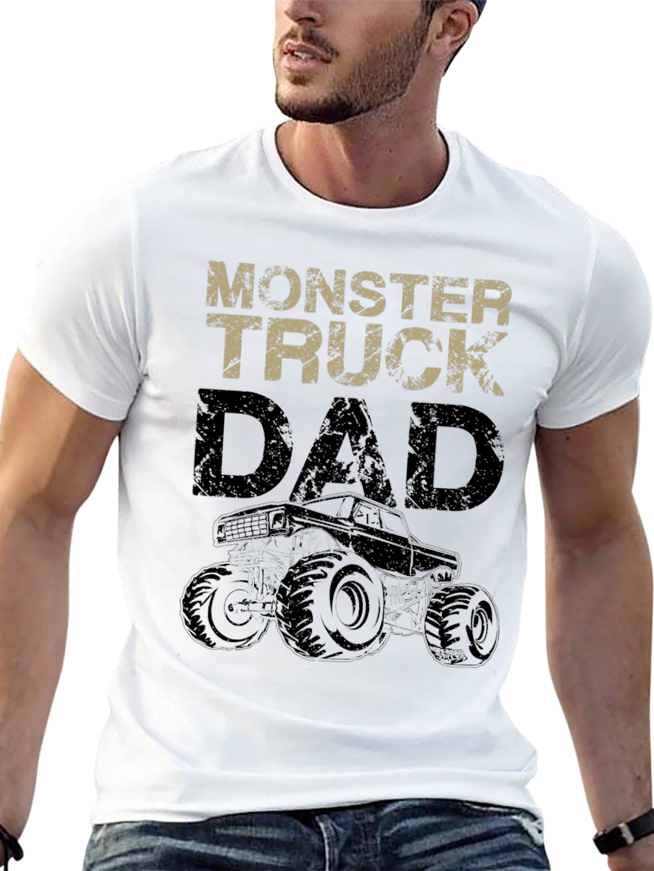 Monster Truck Dad Graphic T-Shirt