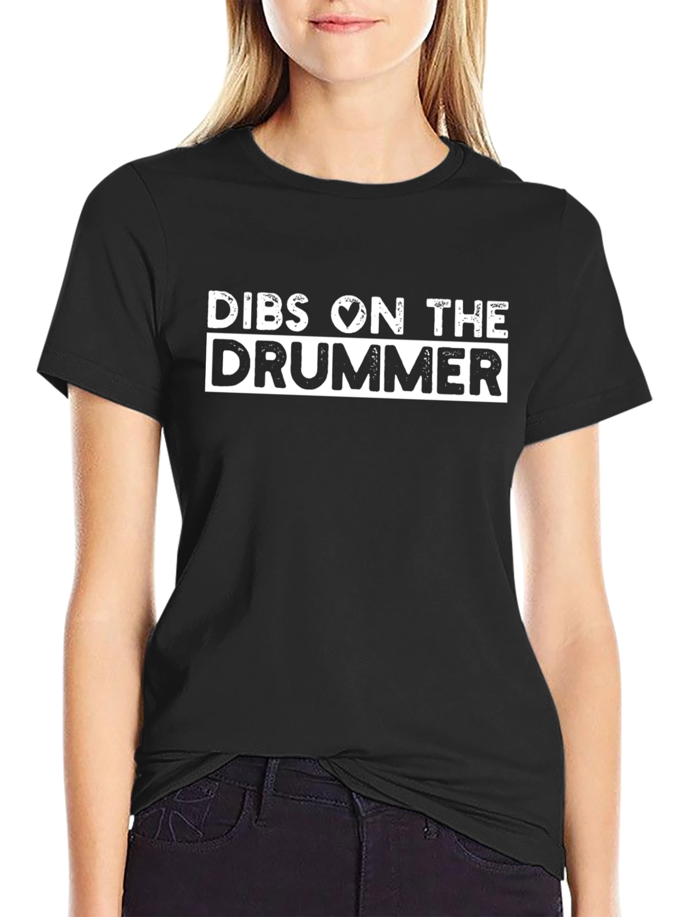 Dibs on The Drummer Black T-Shirt