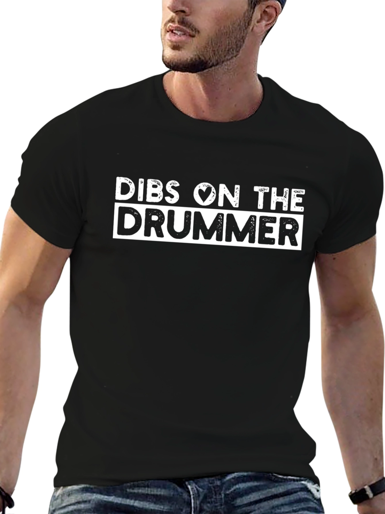 Dibs on The Drummer Black T-Shirt