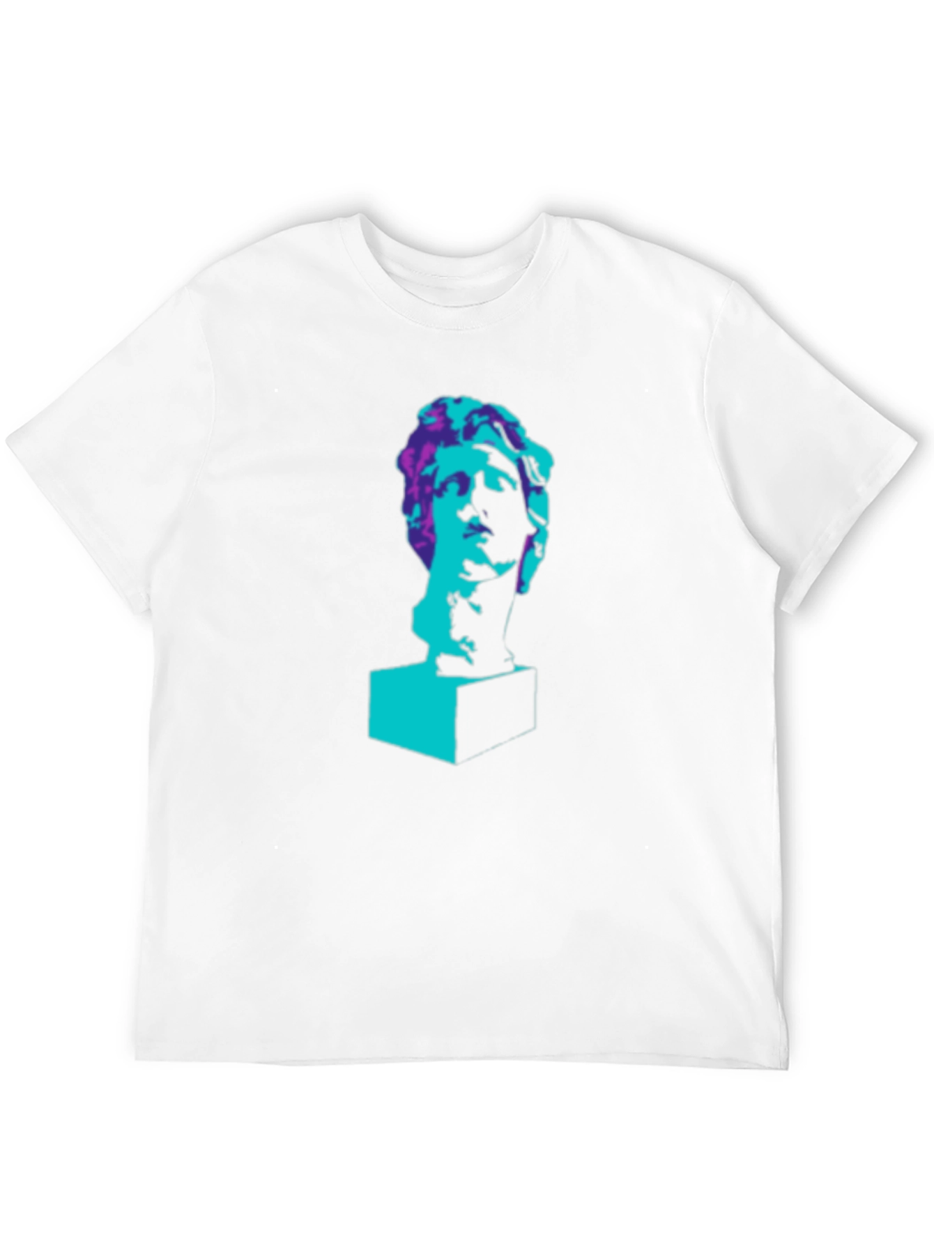Pop Art Statue Graphic Tee - Black
