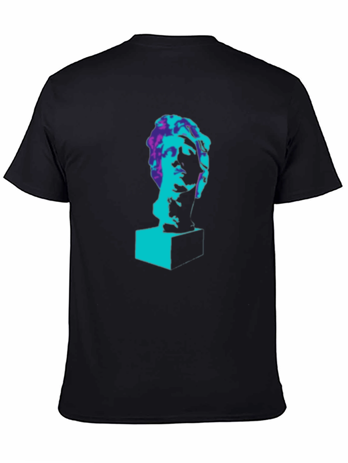 Pop Art Statue Graphic Tee - Black