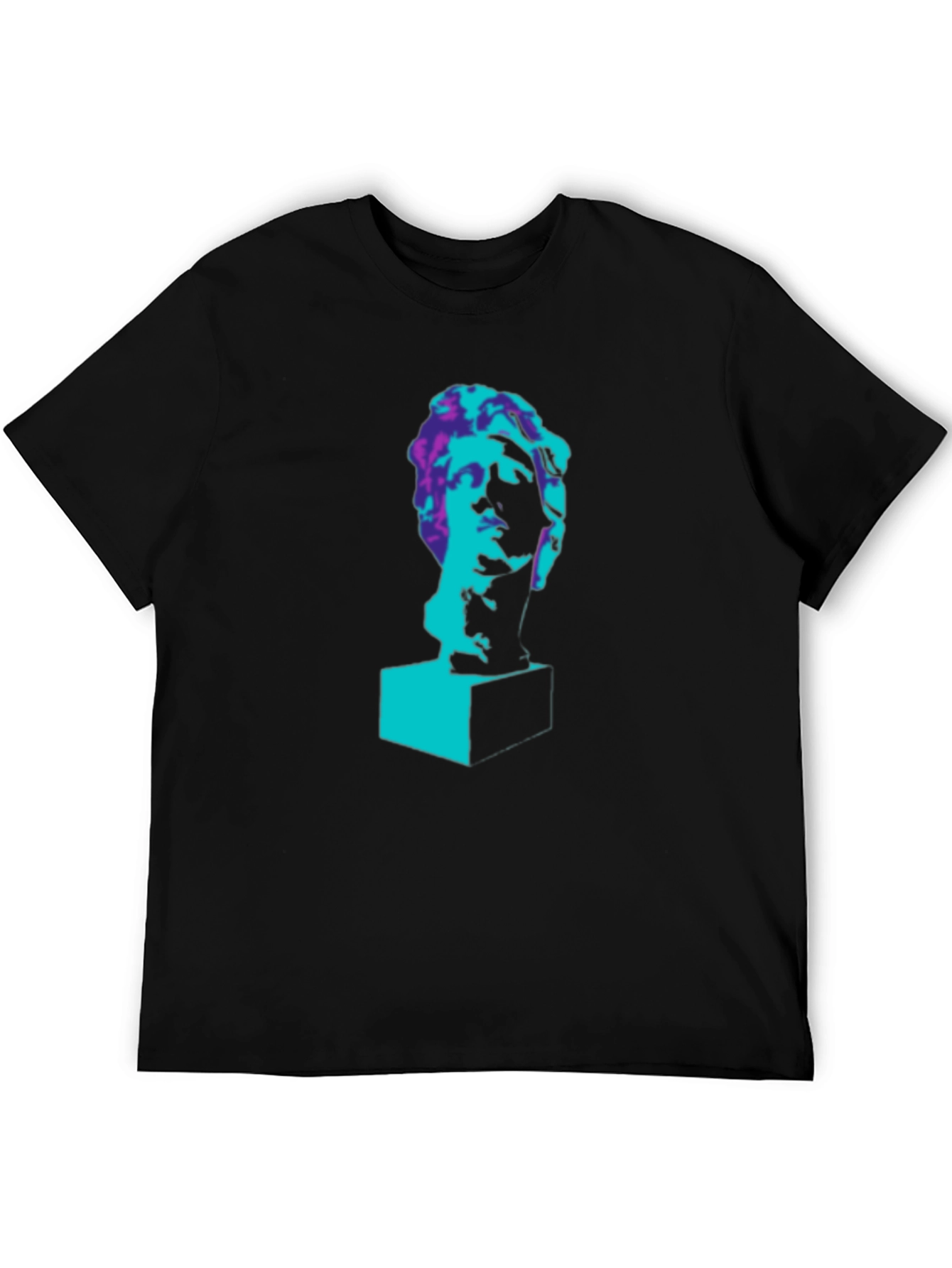 Pop Art Statue Graphic Tee - Black