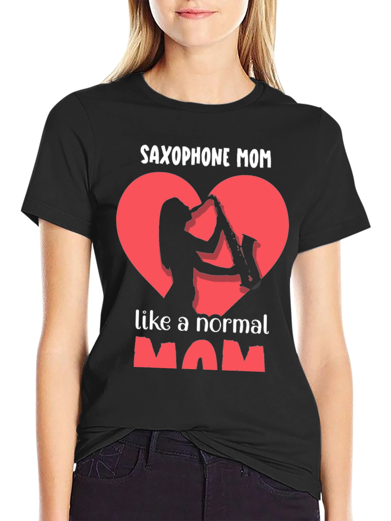 Saxophone Mom Graphic T-Shirt - Music Loving Mothers