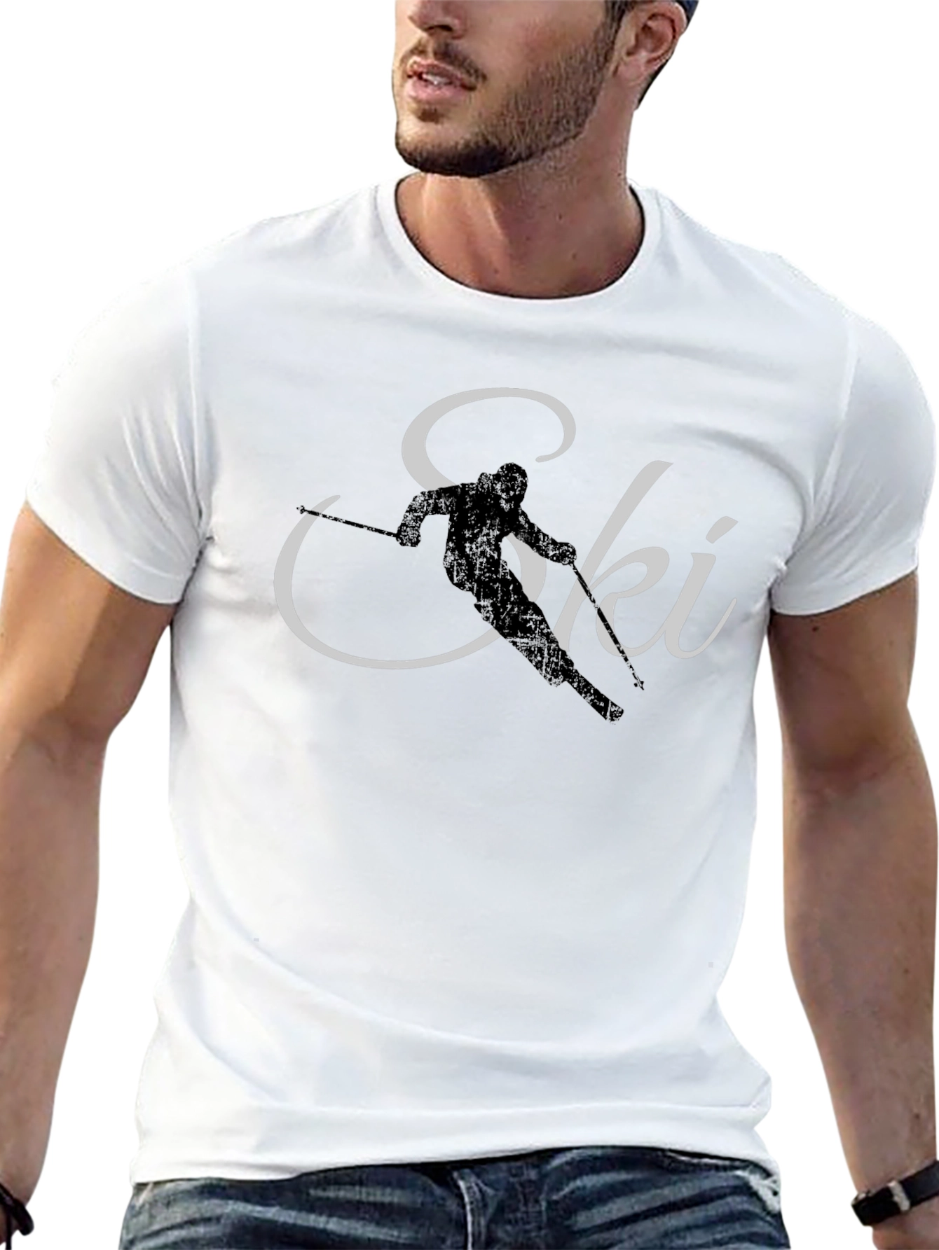 Ski Graphic Tee - Stylish Winter Sport Apparel