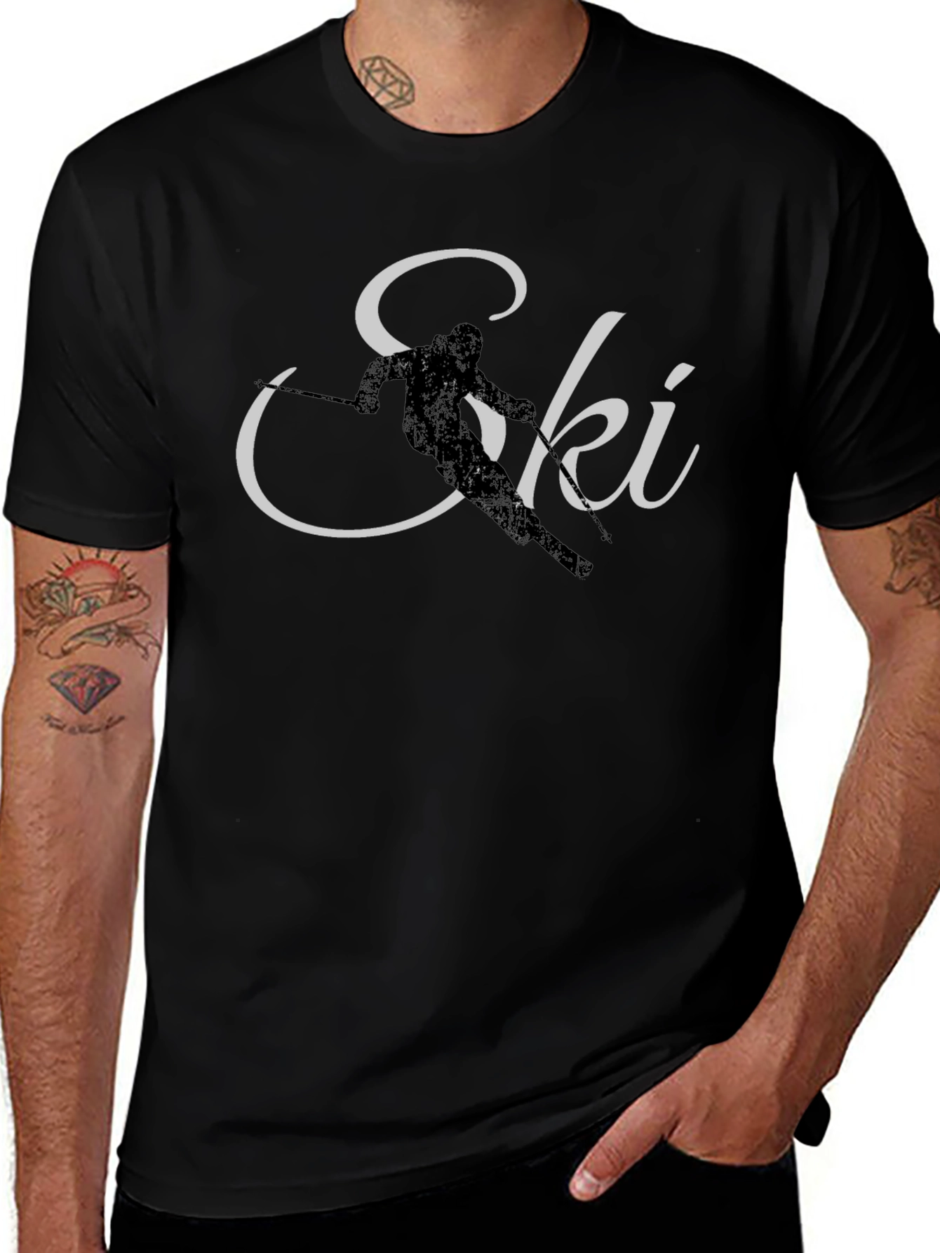 Ski Graphic Tee - Stylish Winter Sport Apparel