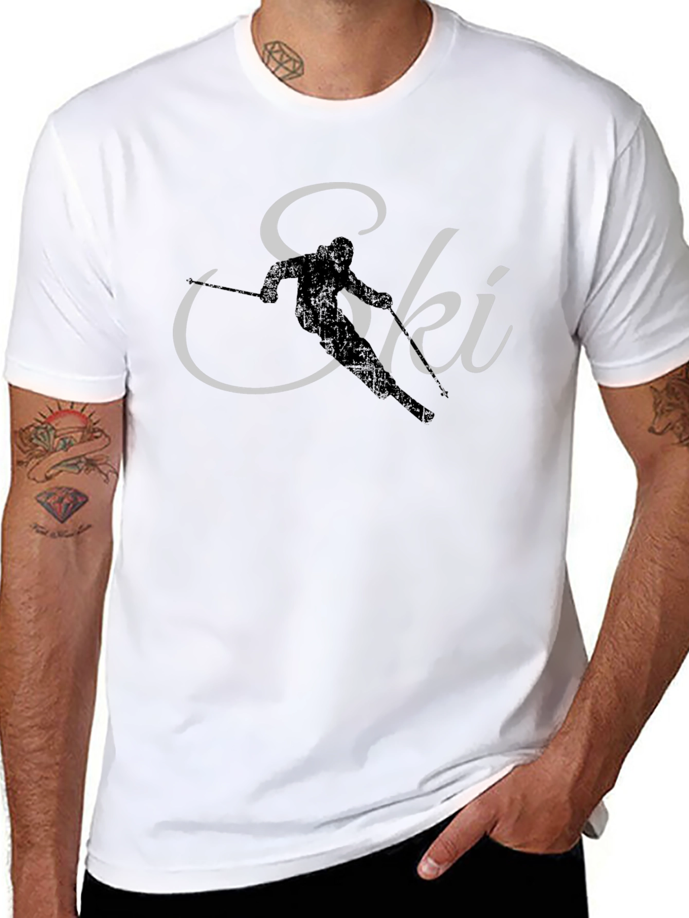Ski Graphic Tee - Stylish Winter Sport Apparel