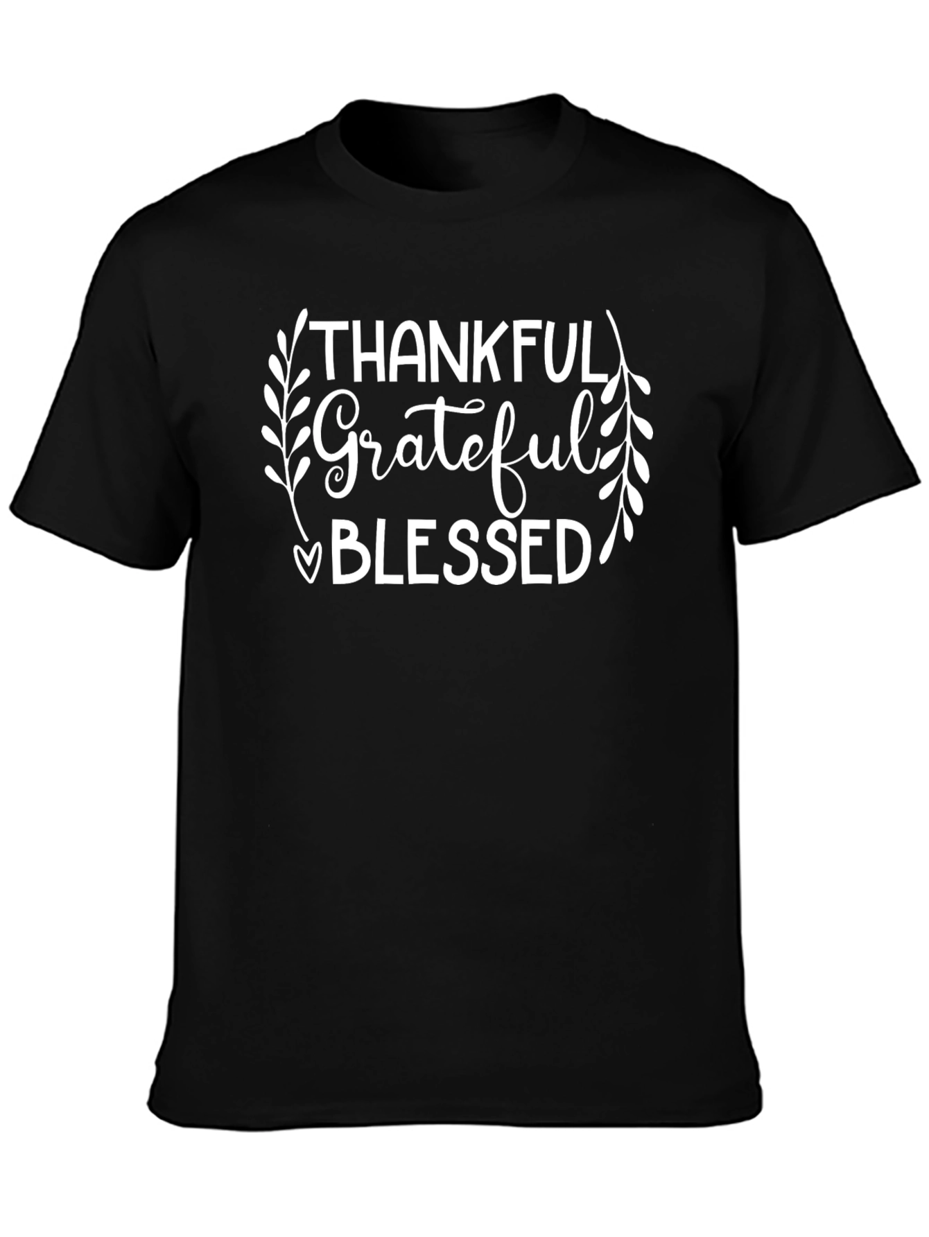 Thankful Grateful Blessed Graphic T-Shirt