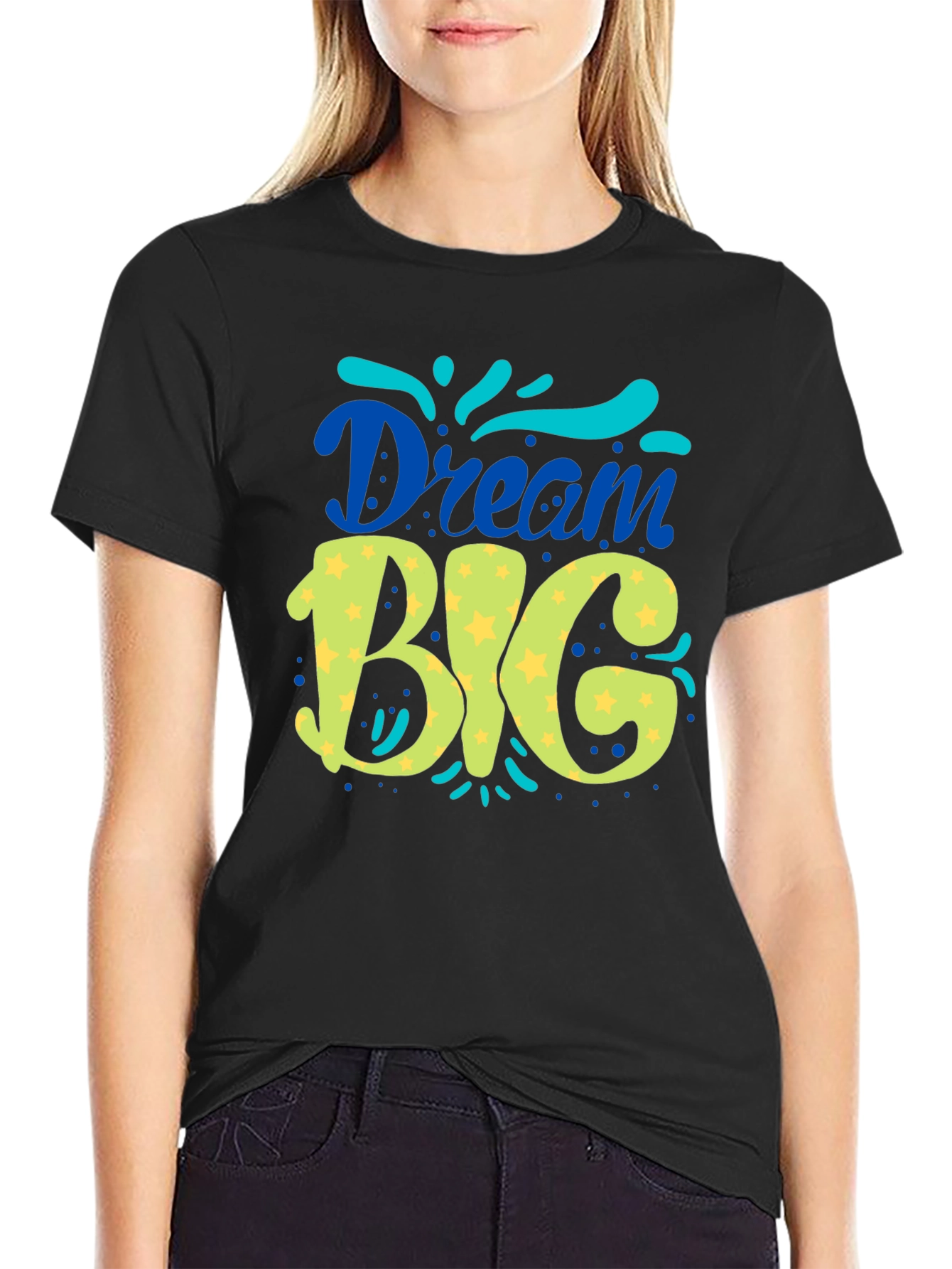Dream Big Graphic Tee - Black Unisex T-Shirt