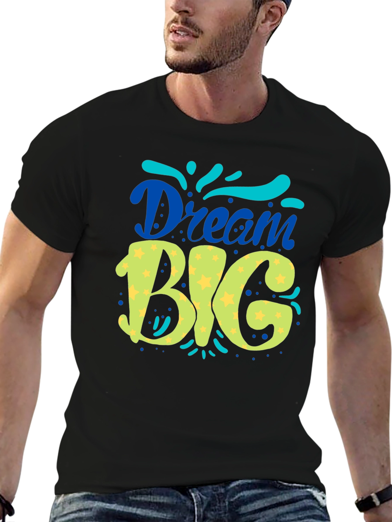 Dream Big Graphic Tee - Black Unisex T-Shirt
