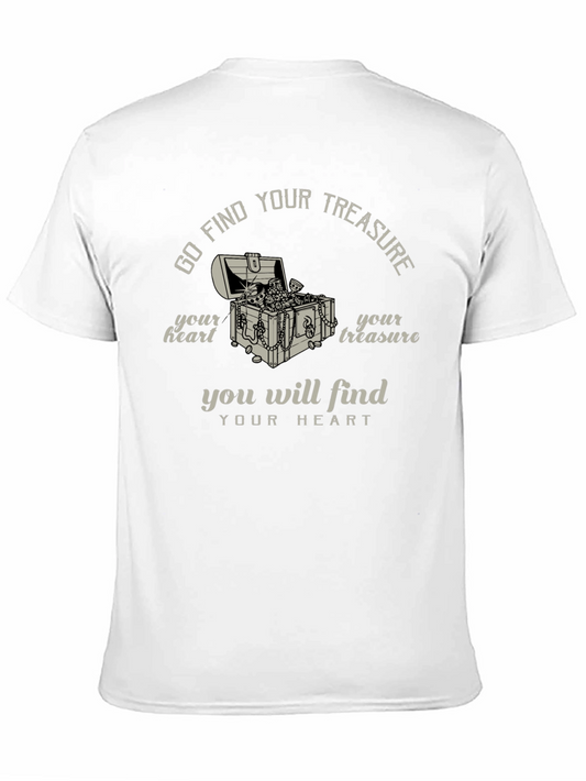 Treasure Heart Tee - Go Find Your Treasure Graphic T-Shirt