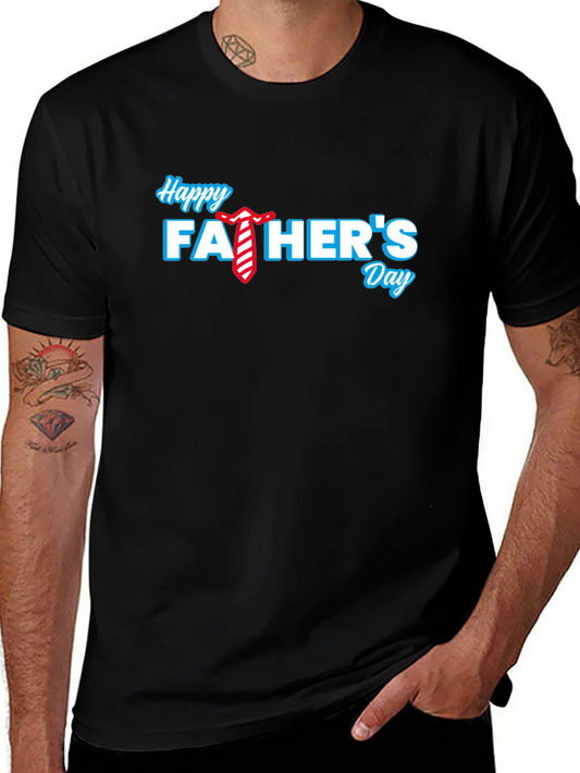 Happy Fathers Day Black T-Shirt