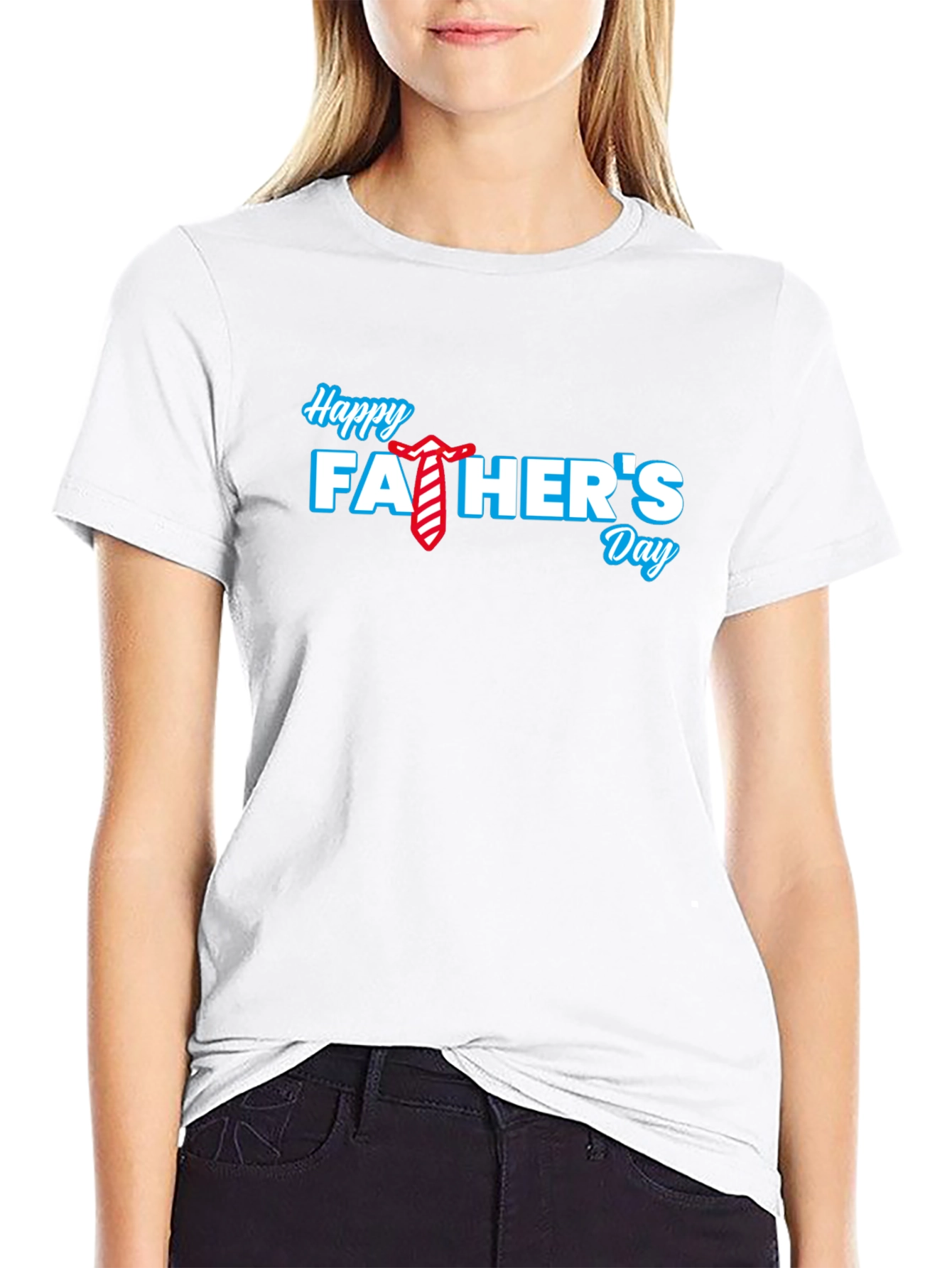 Happy Fathers Day Black T-Shirt